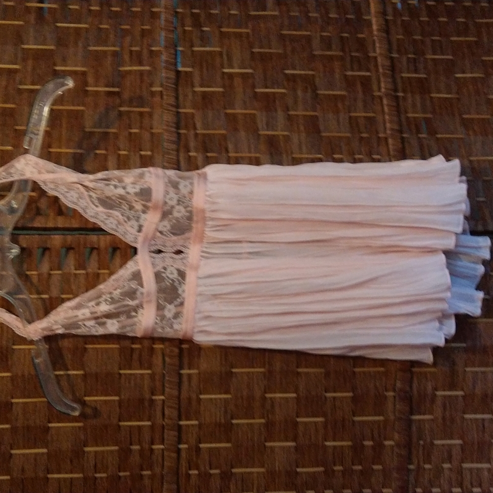 Victoria's secret nightie pink lace bodice brand new